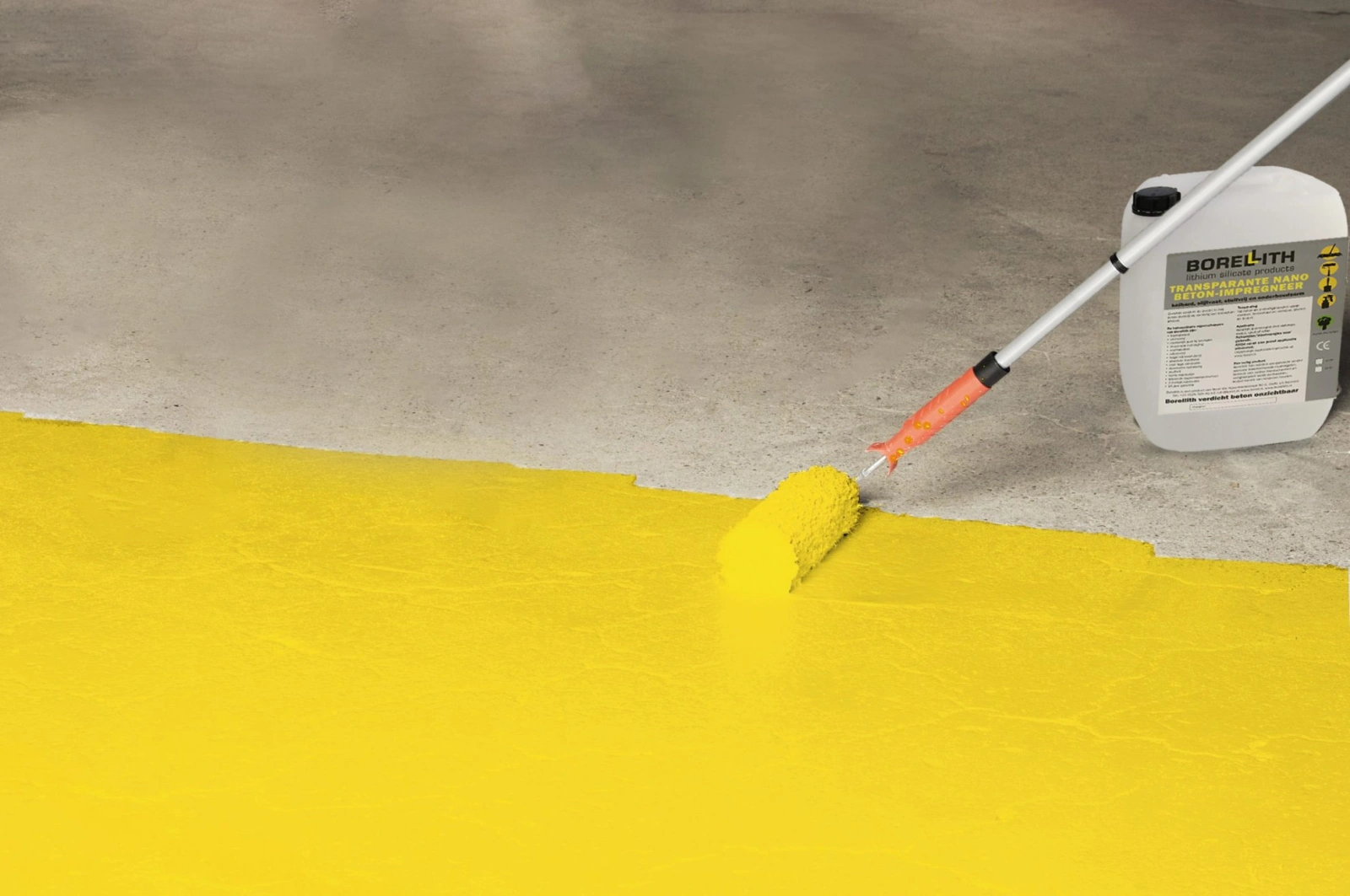 Beton kleuren en beschermen